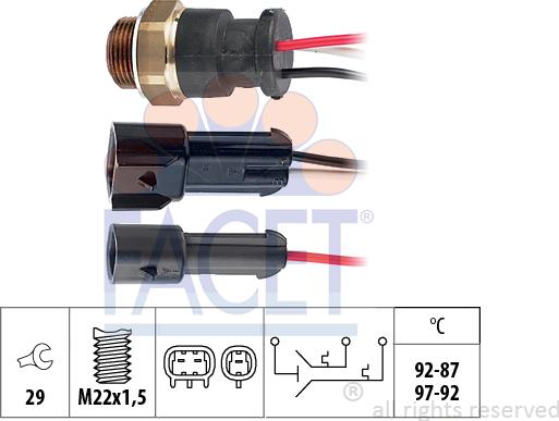 FACET 75.610 - Termocontatto, Ventola radiatore autozon.pro