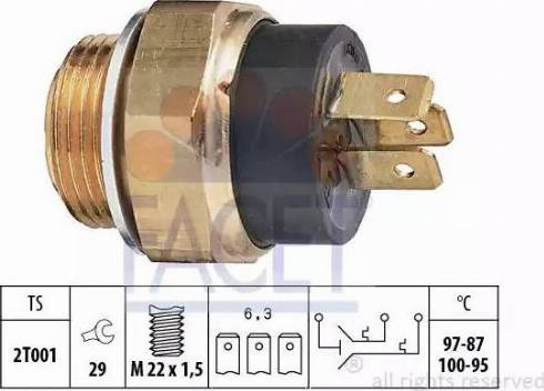 FACET 75.613 - Termocontatto, Ventola radiatore autozon.pro