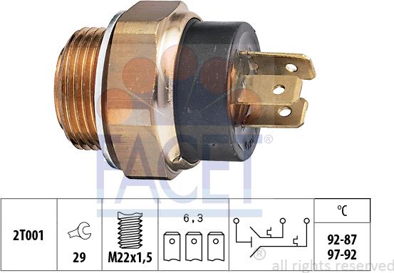 FACET 7.5612 - Termocontatto, Ventola radiatore autozon.pro