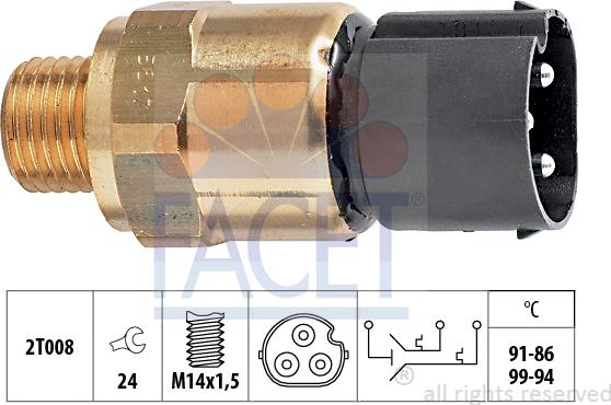 FACET 75.617 - Termocontatto, Ventola radiatore autozon.pro