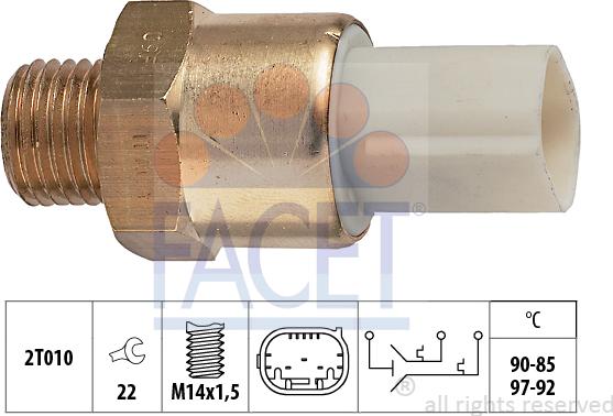 FACET 75.684 - Termocontatto, Ventola radiatore autozon.pro