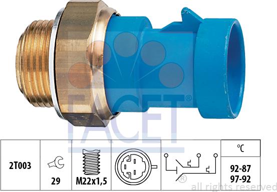 FACET 75.681 - Termocontatto, Ventola radiatore autozon.pro