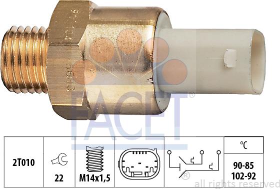 FACET 75.683 - Termocontatto, Ventola radiatore autozon.pro