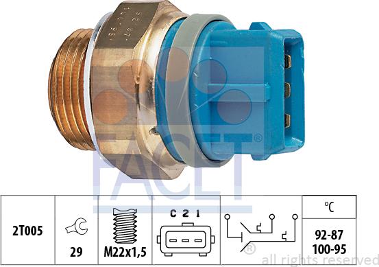 FACET 75.687 - Termocontatto, Ventola radiatore autozon.pro