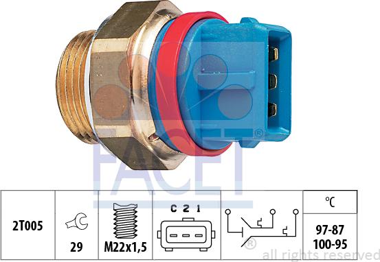 FACET 7.5631 - Termocontatto, Ventola radiatore autozon.pro