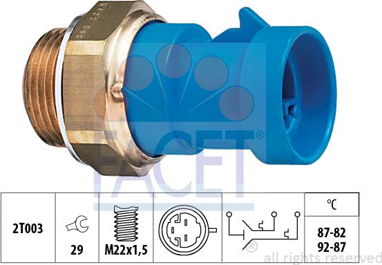 FACET 75.622 - Termocontatto, Ventola radiatore autozon.pro