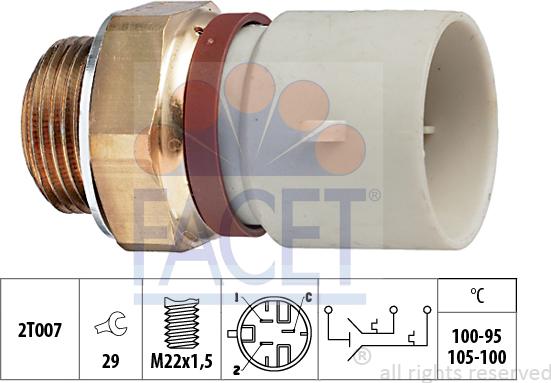 FACET 75.674 - Termocontatto, Ventola radiatore autozon.pro