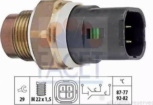 FACET 7.5675 - Termocontatto, Ventola radiatore autozon.pro