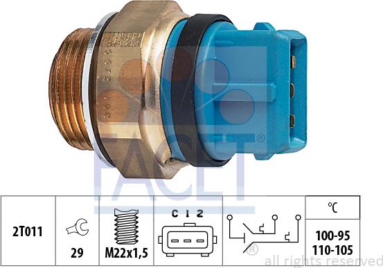 FACET 75.672 - Termocontatto, Ventola radiatore autozon.pro