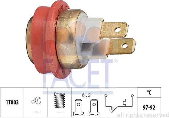 FACET 75.093 - Termocontatto, Ventola radiatore autozon.pro