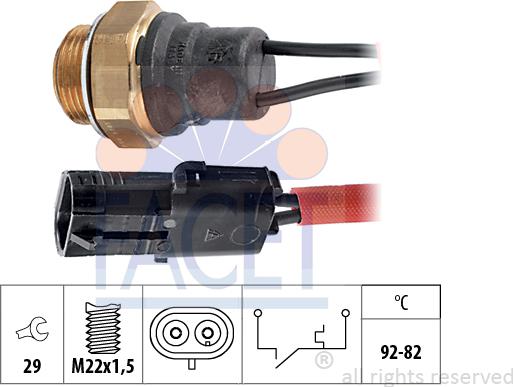 FACET 75.045 - Termocontatto, Ventola radiatore autozon.pro