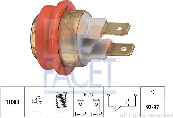 FACET 7.5042 - Termocontatto, Ventola radiatore autozon.pro