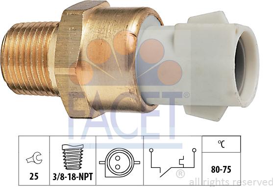 FACET 75.052 - Termocontatto, Ventola radiatore autozon.pro