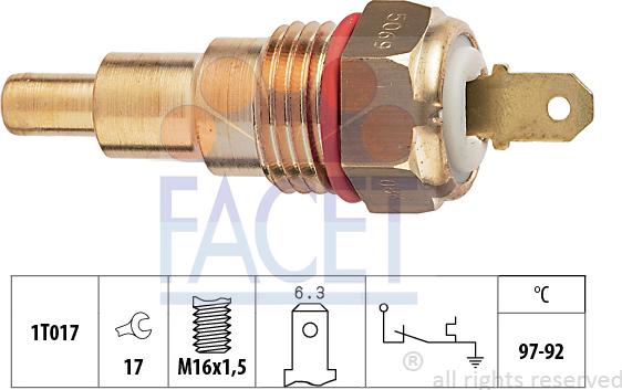 FACET 7.5069 - Termocontatto, Ventola radiatore autozon.pro