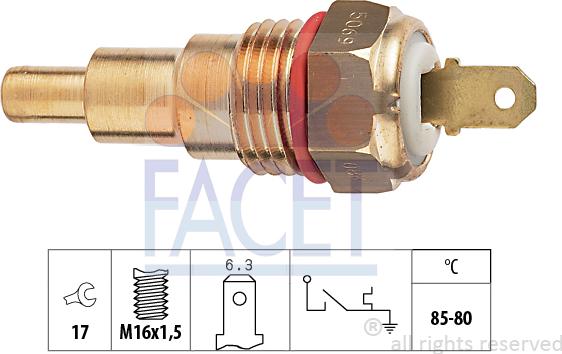 FACET 7.5068 - Termocontatto, Ventola radiatore autozon.pro