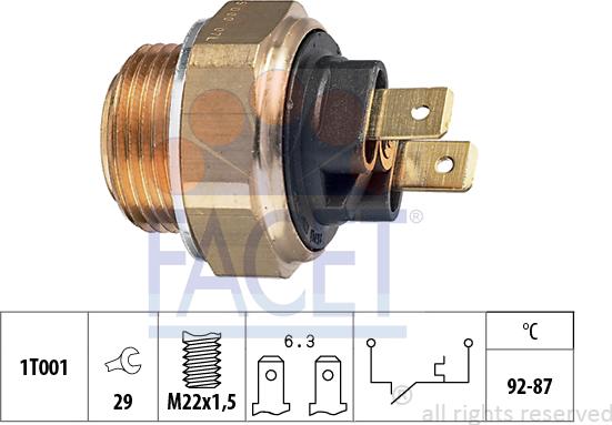 FACET 7.5005 - Termocontatto, Ventola radiatore autozon.pro