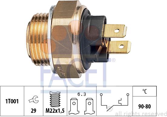 FACET 75.002 - Termocontatto, Ventola radiatore autozon.pro