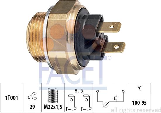 FACET 75.019 - Termocontatto, Ventola radiatore autozon.pro