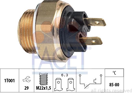 FACET 75.018 - Termocontatto, Ventola radiatore autozon.pro