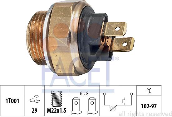 FACET 7.5013 - Termocontatto, Ventola radiatore autozon.pro