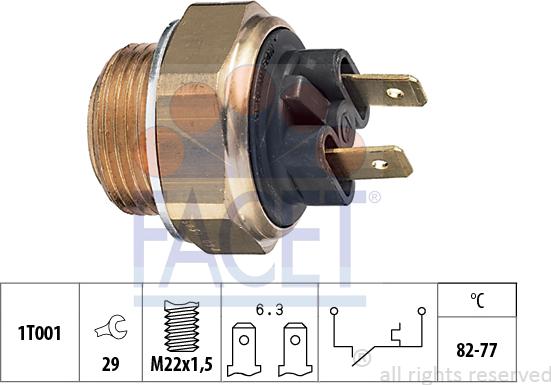 FACET 75.030 - Termocontatto, Ventola radiatore autozon.pro