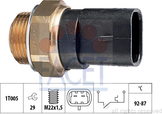 FACET 75.031 - Termocontatto, Ventola radiatore autozon.pro