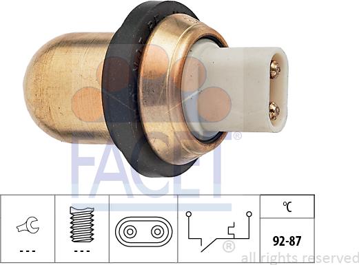 FACET 75.038 - Termocontatto, Ventola radiatore autozon.pro