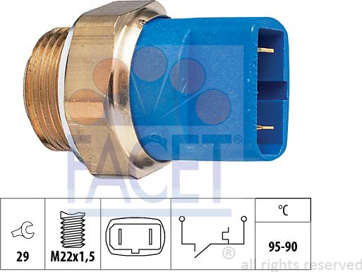 FACET 7.5032 - Termocontatto, Ventola radiatore autozon.pro