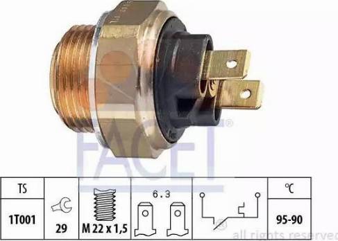 FACET 7.5024 - Termocontatto, Ventola radiatore autozon.pro