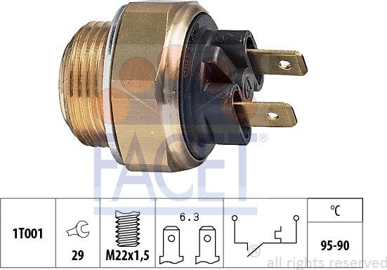 FACET 75.020 - Termocontatto, Ventola radiatore autozon.pro