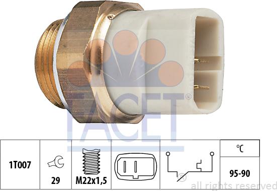 FACET 75.027 - Termocontatto, Ventola radiatore autozon.pro