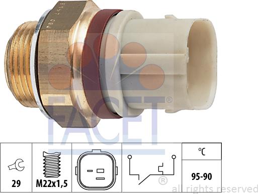 FACET 75.197 - Termocontatto, Ventola radiatore autozon.pro