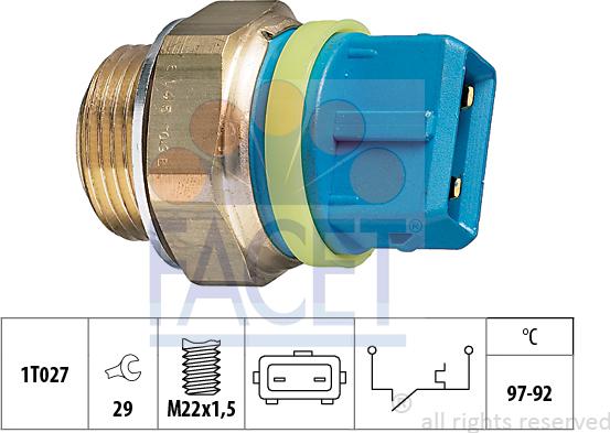 FACET 75.145 - Termocontatto, Ventola radiatore autozon.pro