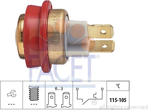 FACET 7.5143 - Termocontatto, Ventola radiatore autozon.pro