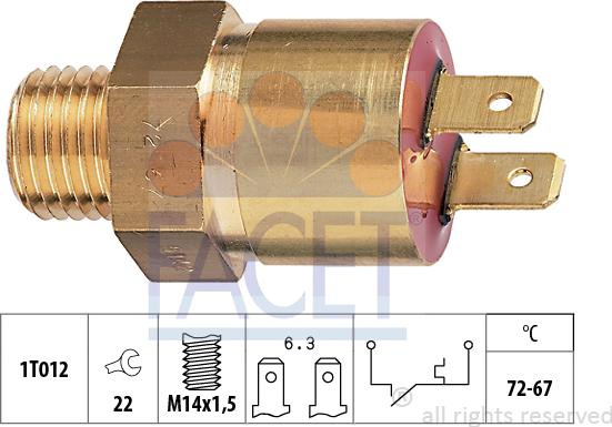 FACET 75.142 - Termocontatto, Ventola radiatore autozon.pro