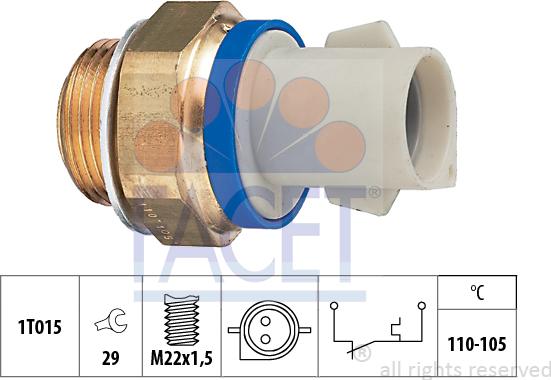 FACET 75.165 - Termocontatto, Ventola radiatore autozon.pro