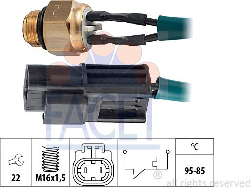 FACET 75.100 - Termocontatto, Ventola radiatore autozon.pro