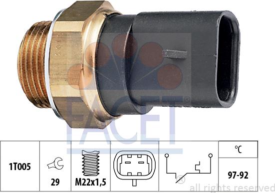 FACET 75.103 - Termocontatto, Ventola radiatore autozon.pro