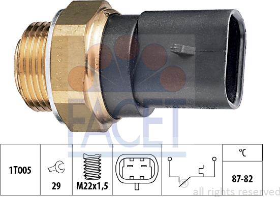 FACET 75.102 - Termocontatto, Ventola radiatore autozon.pro