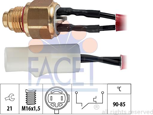 FACET 75.110 - Termocontatto, Ventola radiatore autozon.pro