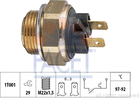 FACET 75.111 - Termocontatto, Ventola radiatore autozon.pro