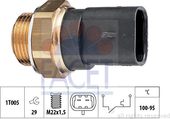 FACET 75.117 - Termocontatto, Ventola radiatore autozon.pro