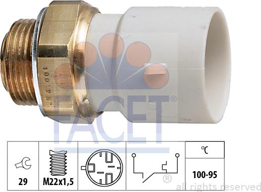 FACET 75.182 - Termocontatto, Ventola radiatore autozon.pro