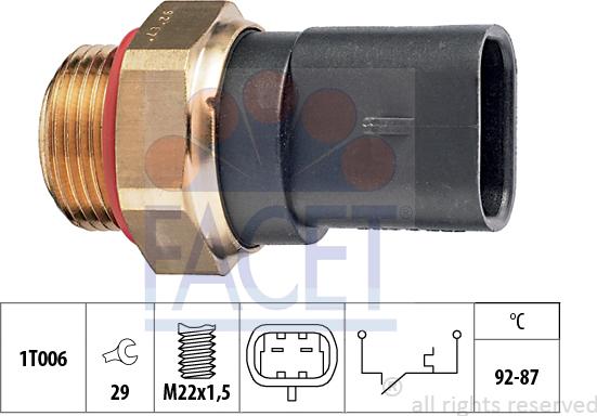 FACET 75.187 - Termocontatto, Ventola radiatore autozon.pro