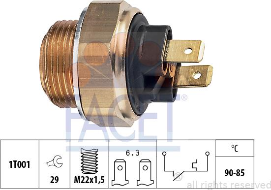 FACET 75.134 - Termocontatto, Ventola radiatore autozon.pro