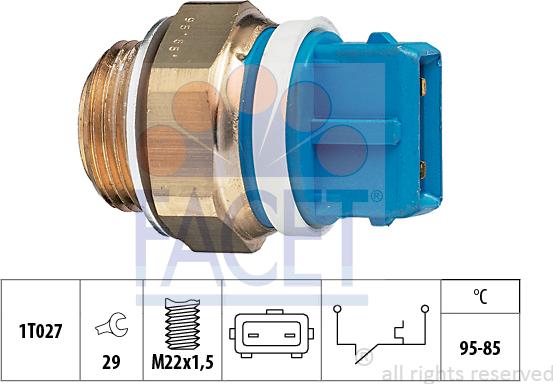 FACET 75.122 - Termocontatto, Ventola radiatore autozon.pro