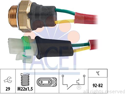 FACET 75.127 - Termocontatto, Ventola radiatore autozon.pro