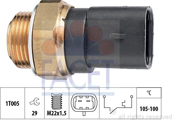 FACET 7.5241 - Termocontatto, Ventola radiatore autozon.pro