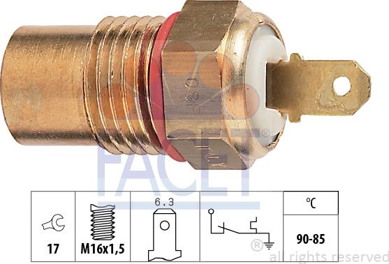 FACET 75.258 - Termocontatto, Ventola radiatore autozon.pro