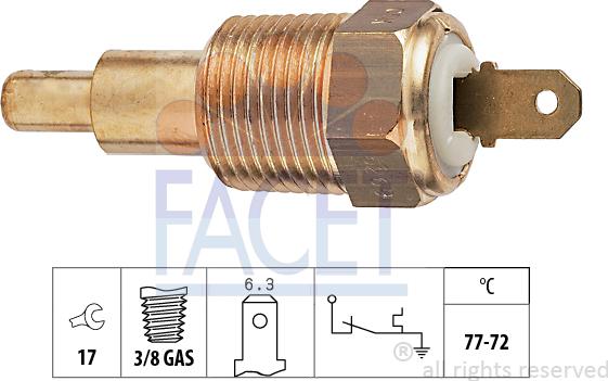 FACET 7.5269 - Termocontatto, Ventola radiatore autozon.pro